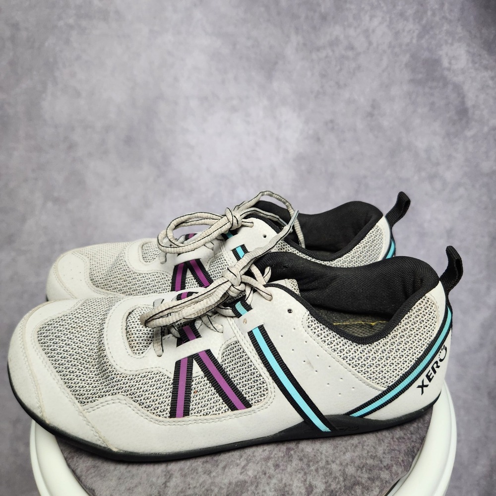 Xero Shoes Prio Womens 11 Barefoot Minimalist Running Shoes White Black F220615W